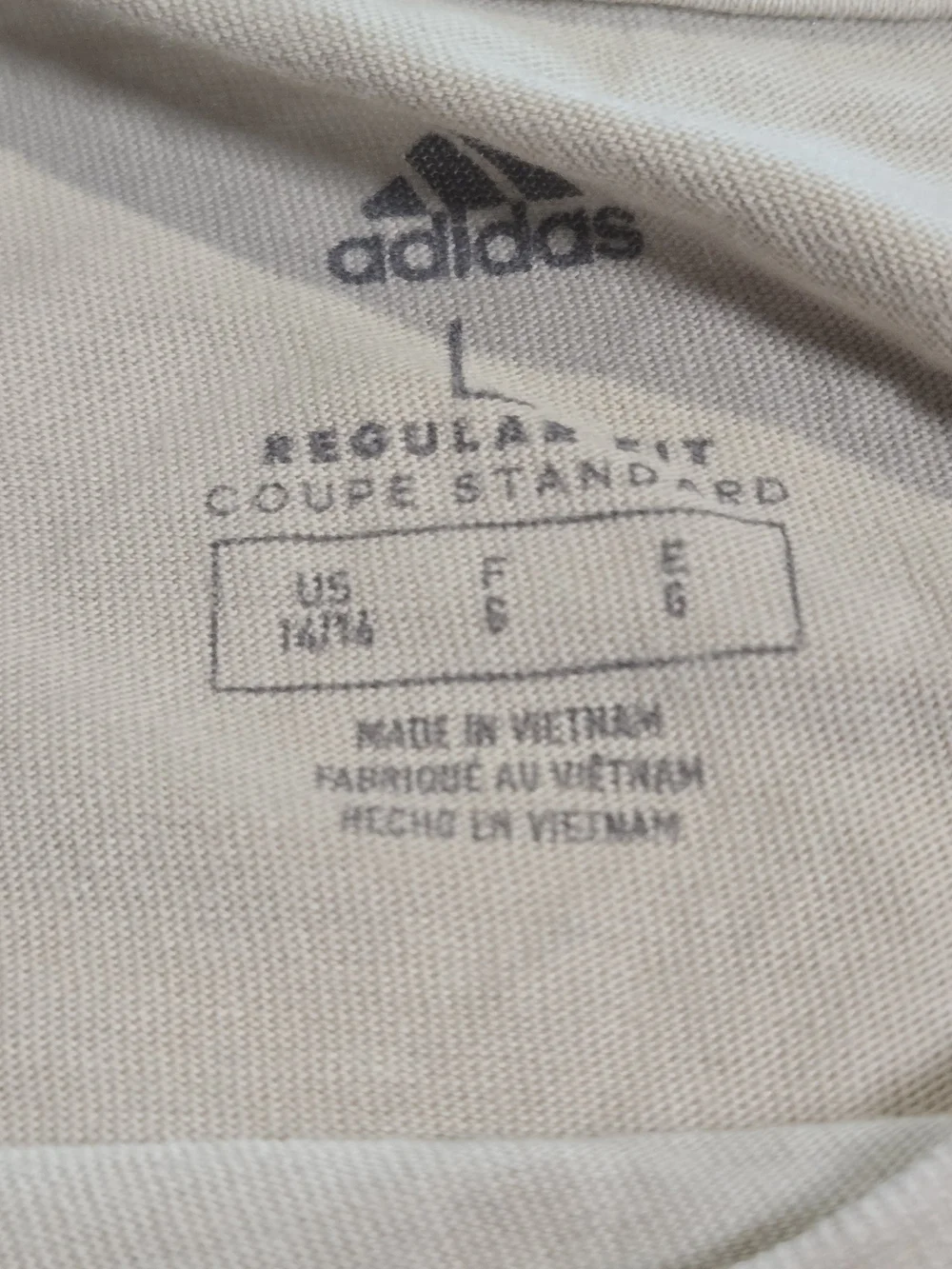 Adidas Outdoor League Graphic T-Shirt Boys Large 14/16 Tan Green Sports Tee